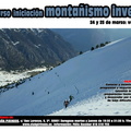 cartel curso iniciación montañismo invernal 24 25 marzo 2018