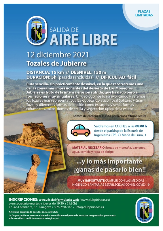 cartel AIRE LIBRE Jubierre 12-12-2021