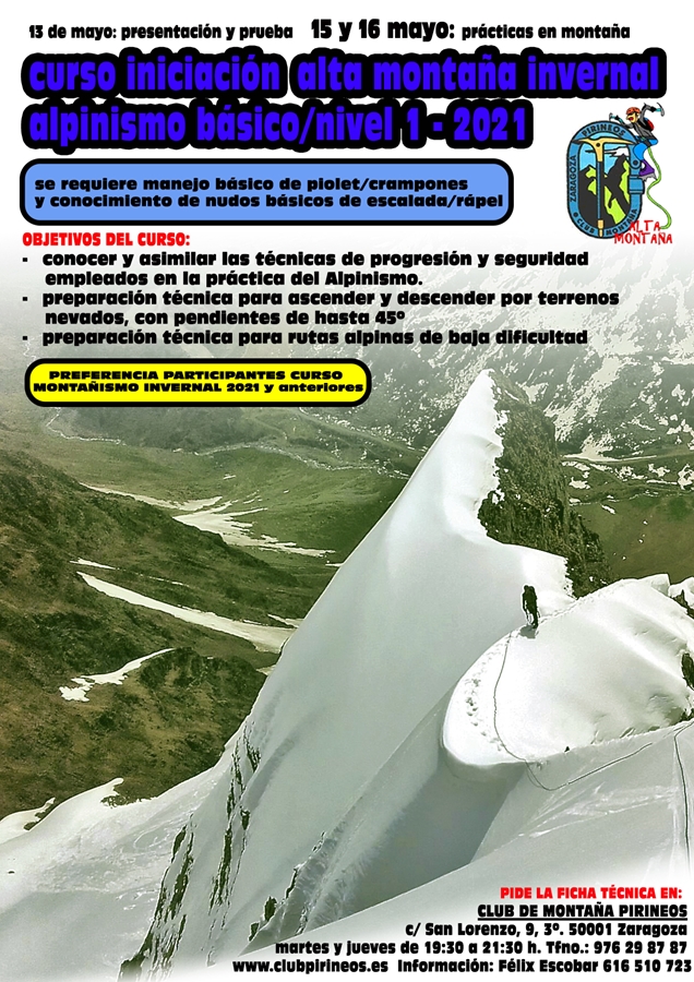 Alpinismo cartel 2021