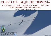 Cartel curso_esquí_montaña_club_pirineos_2013