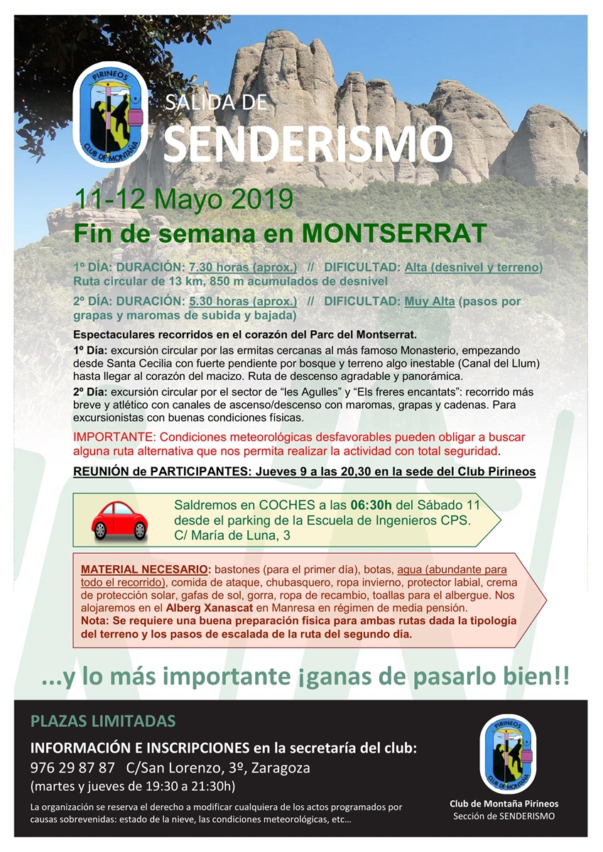 Cartel Montserrat 2019 2