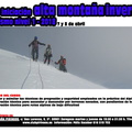 cartel curso alta montaña invernal alpinismo básico 7 y 8 abril 2018