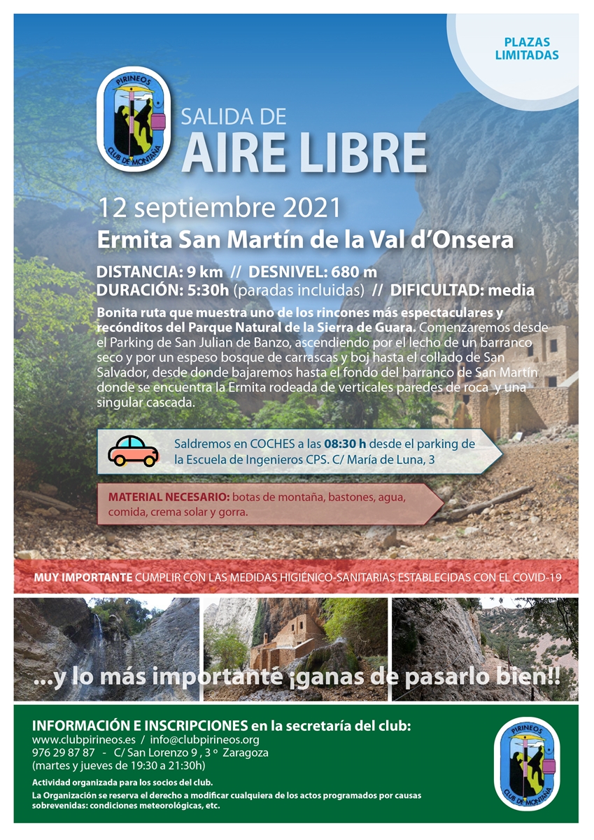 cartel AIRE LIBRE San Martin de la Val dOnsera 12-9-2021