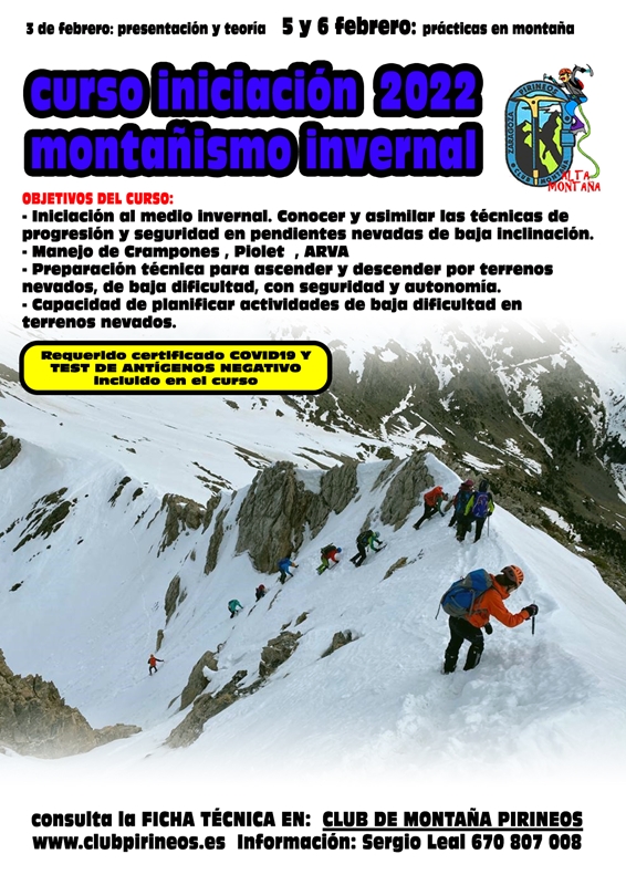 cartel curso montañismo invernal 5 y 6 febrero 2022 Copy