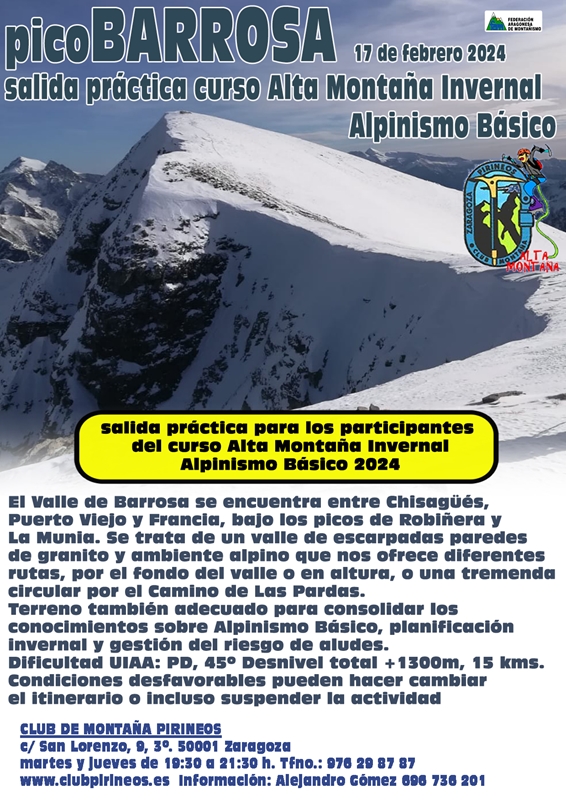 cartel salida práctica alpinismo básico 17 febrero 2024 Copy