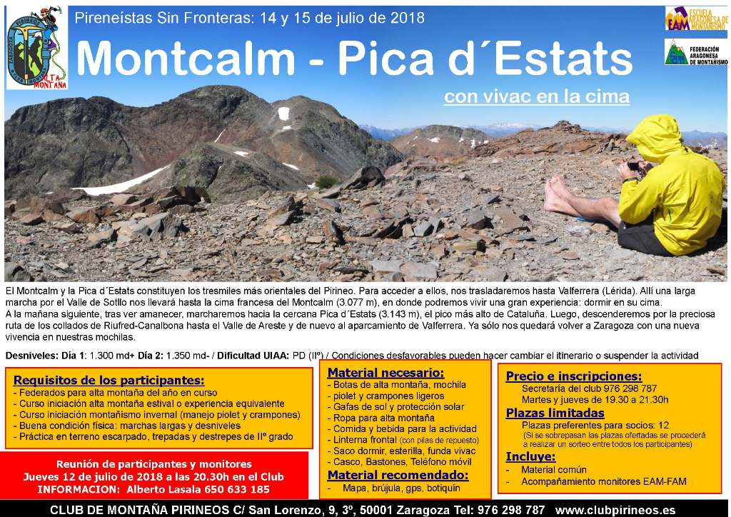 mini Cartel Montcalm - Pica dEstats 14 15 julio 2018
