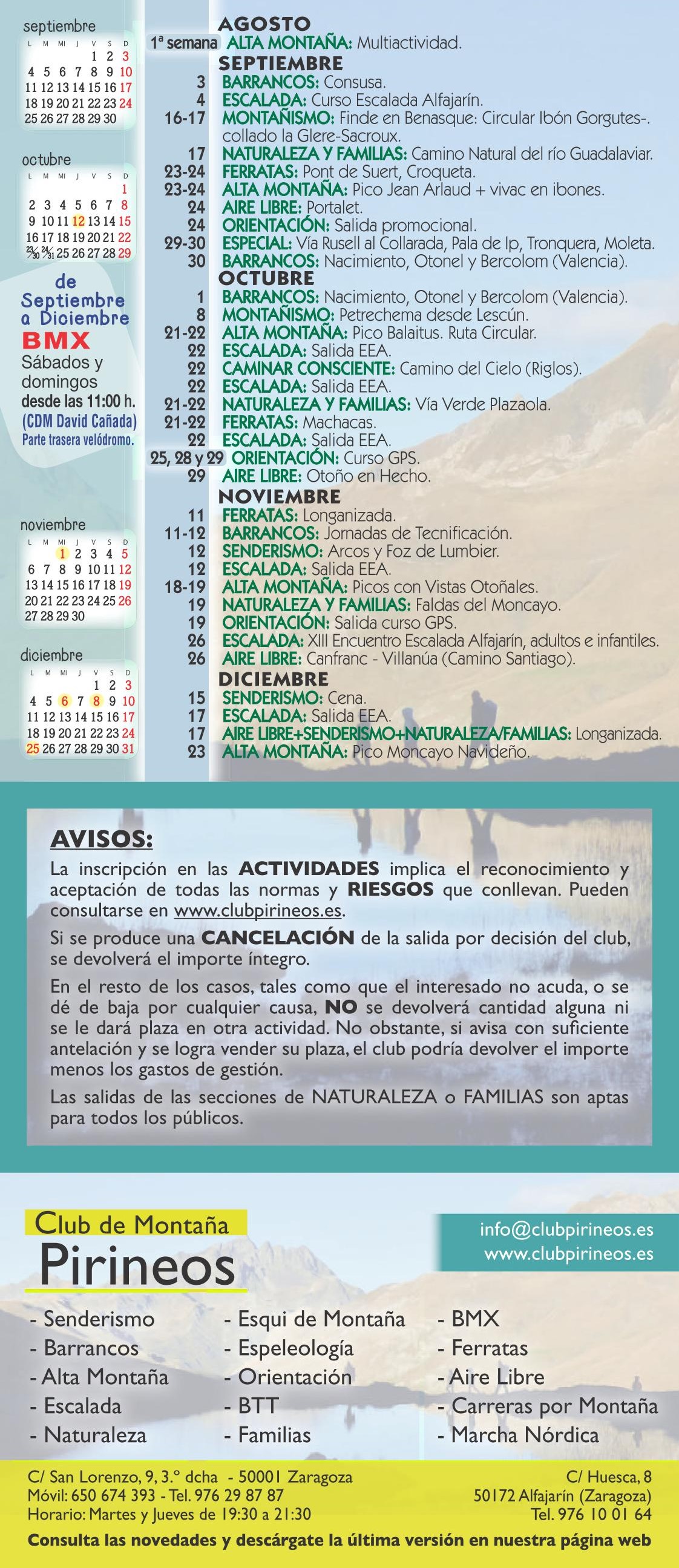 Club Montaña Pirineos-calendario 2023 part2