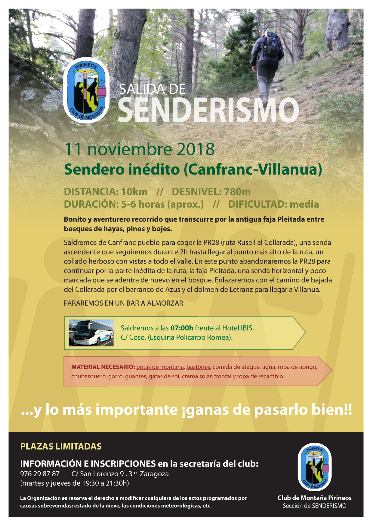 Cartel Canfranc-Villanua 11-11-2018