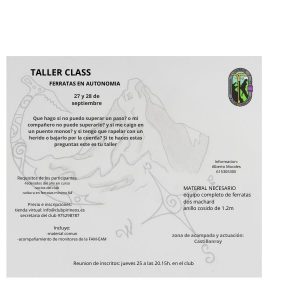 Taller class "ferratas en autonomia"