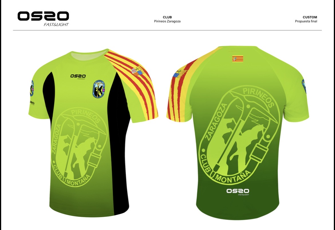Camiseta OS2O para Club Montaña Pirineos