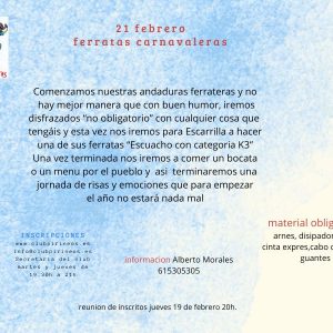 Ferratas Carnavaleras