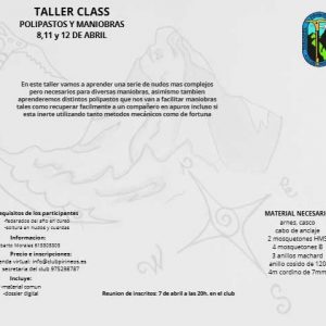 Polipastos y maniobras (Taller class)