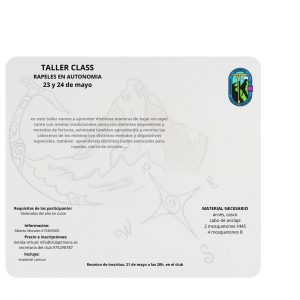 Rápeles en autonomía (Taller class)